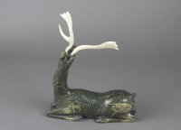 Osuitok%20Ipeelee%2C%20%3Cb%3E%3Ci%3E%20Caribou%3C%2Fi%3E%3C%2Fb%3E%2C%202001%2C%20serpentine%20and%20caribou%20antler%2C%20Gift%20of%20Meredith%20and%20Robert%20Amon%2C%20%26%23169%3B%20unknown%2C%20research%20required%2C%202012.127.18